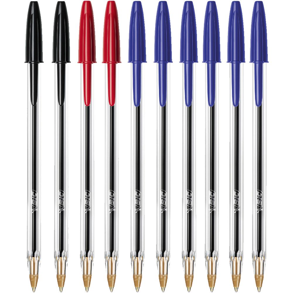 BUNDLE OF 3 BIC CRISTAL BALL PEN